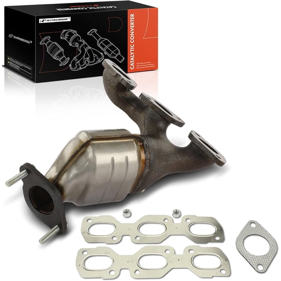 A-Premium Rear Exhaust Manifold Catalytic Converter Kit Direct-Fit Compatible with Ford Escape 2001-2008 & Mazda Tribute 2001-2006/2008 & Mercury Mariner 2005-2008, 3.0L, EPA Compliant