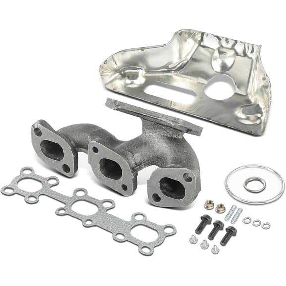 A-Premium V6 3.5L Exhaust Manifold Kit W/Gaskets, Studs, Nuts, Bolts, Washers Compatible with Nissan Altima 03-06, Murano 03-07, Maxima 04-08, Quest 04-09 & Infiniti I35 03-04. Rear Side