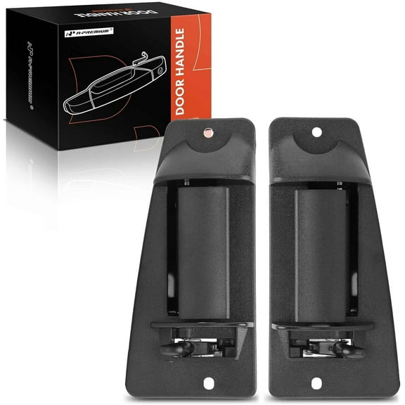 A-Premium - Rear Exterior Door Handles Pair - Compatible with Chevy Silverado 1500 1999-2006, Silverado 2500 3500 & GMC Sierra 1500 2500 3500 - for Extended Cab Pickup - Replace#15758171 15758172