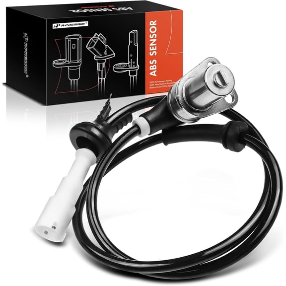 A-Premium Rear LH/RH ABS Wheel Speed Sensor Compatible with [RWD] BMW E30 318i 325 325e 325es 325i M3 & E28 524td - Rear Driver or Passenger Side, Replace# 34521155041
