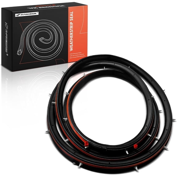 A-Premium Rear Left Car Door Weather Stripping Seal Strip Compatible with Ford Focus 2012 2013 2014 2015 2016 2017 2018
