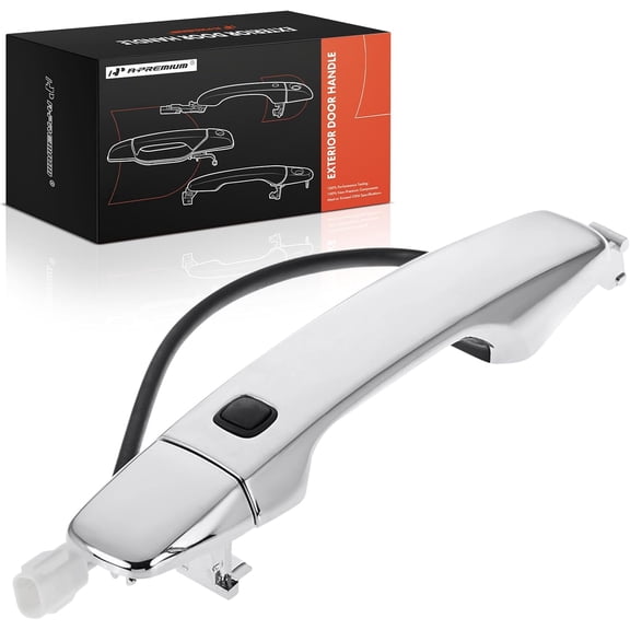 A-Premium Rear Left Driver Side Exterior Door Handle with Sensor Compatible with Toyota Land Cruiser 2008-2011/2013-2015 & Lexus LX570 2008-2011/2013-2015, with Smart Key Entry, Replace# 69228-60040