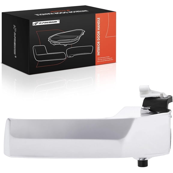 A-Premium Rear Left Driver Side Interior Door Handle Compatible with Ram 1500 2011-2018 & Dodge Ram 1500 2009-2010, Extended Cab Pickup, Chrome, Replace# 68049165AA