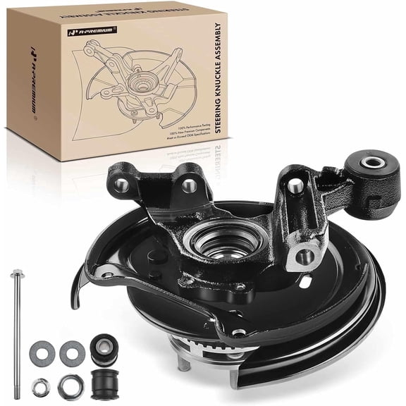 A-Premium Rear Left Steering Knuckle & Wheel Bearing Hub Assembly Compatible with Subaru Forester 2003-2008 Driver Side Rear Disc Brakes Only