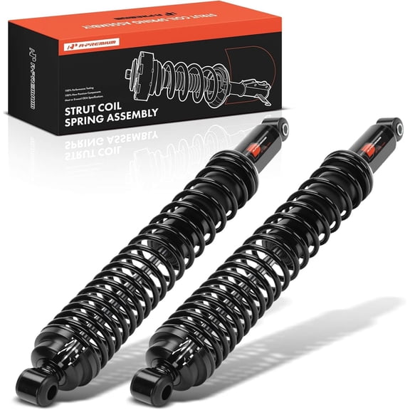 A-Premium Rear Load Adjusting Shock Absorber Compatible with Ford Ranger 1983-2011, Bronco II 1984-1990 & Mazda B2300 1994-1997 2001-2009, B2500 1998-2001, B3000 1994-2007, B4000 1994-2004, 2-PC Set