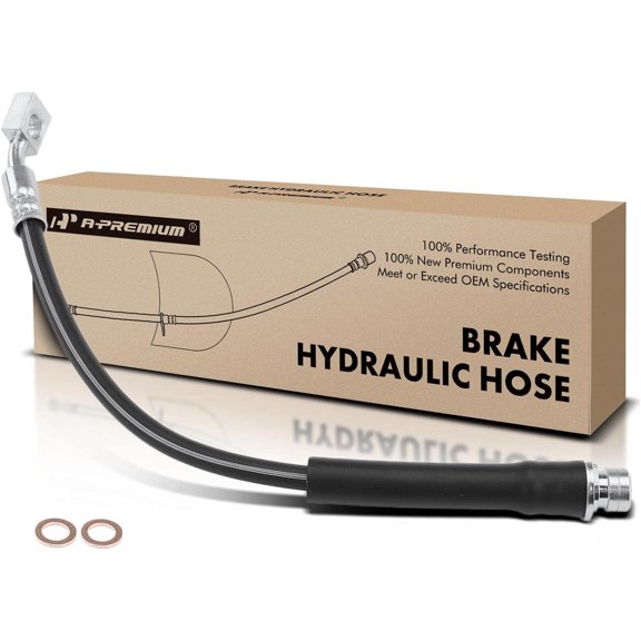 A-Premium Rear Outer Brake Hydraulic Hose Compatible with Land Rover LR3 2005-2009, LR4 2010-2016, Range Rover Sport 2006-2013