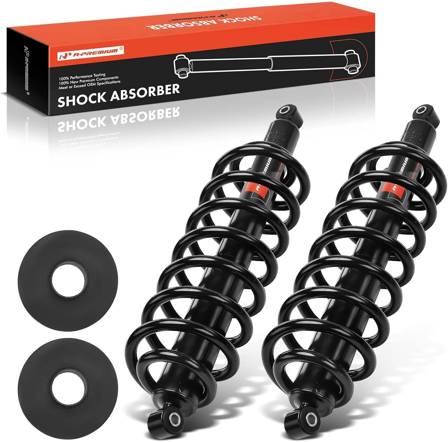 A-Premium Rear Pair (2) Air Spring to Coil Spring Conversion Kit ...