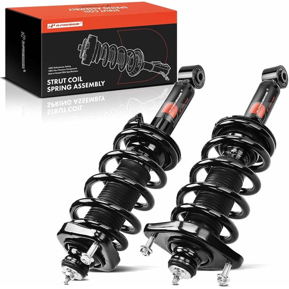 A-Premium Rear Complete Struts Compatible with Honda CR-V [AWD] 2012-2016 - 2x Replacement Suspension Shock Absorber with Coil Spring Assembly
