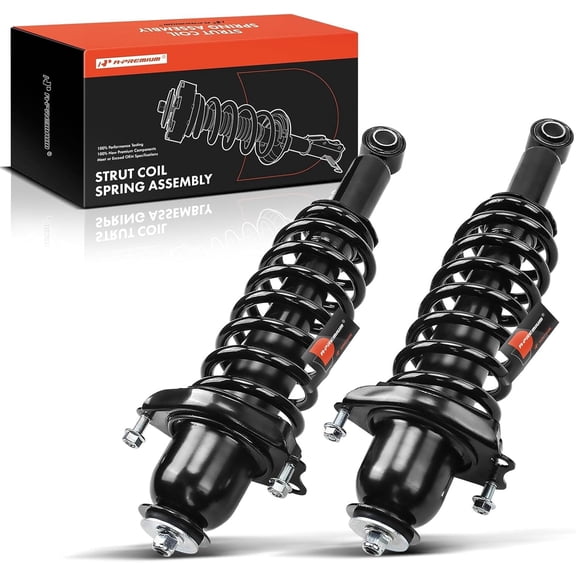 A-Premium Rear Pair (2) Complete Strut & Coil Spring Assembly Compatible with Toyota Corolla 2014-2019, Driver and Passenger Side