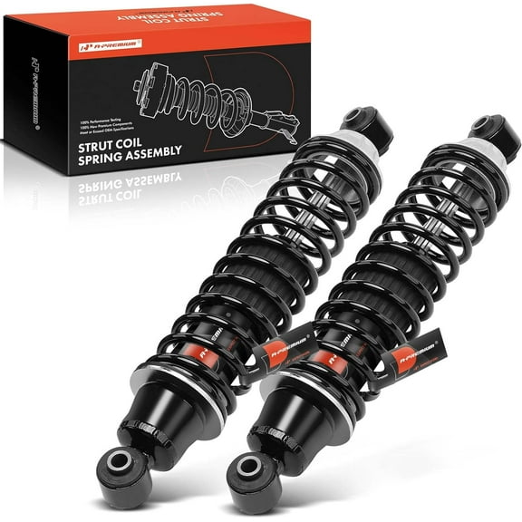 A-Premium Rear Pair (2) Load Adjusting Shock Absorber Compatible with Dodge Grand Caravan 2008-2020 & Chrysler Town & Country 2008-2016 & Volkswagen Routan 2009-2014 & Ram C/V 2012-2015