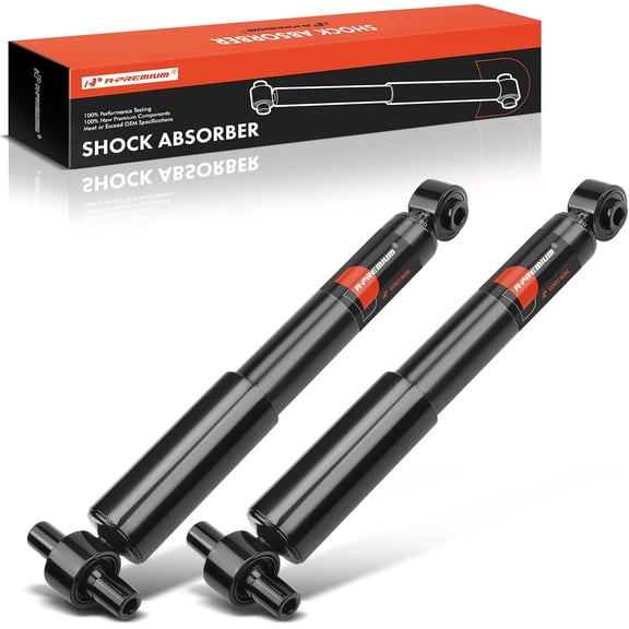 A-Premium Rear Pair (2) Shock Absorber Compatible with Buick Enclave 2008-2017 & Chevy Traverse 2009-2017 & GMC Acadia 2007-2016, Acadia Limited 2017 & Saturn Outlook 2007-2010, Rear LH & RH