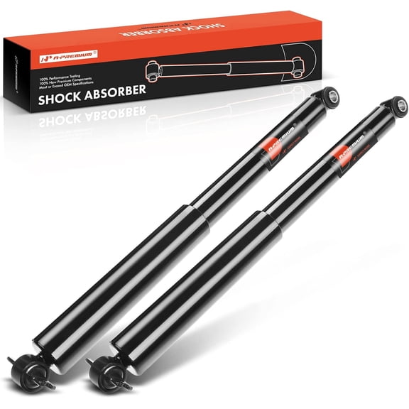 A-Premium Rear Shocks Compatible with Chevrolet Blazer 1995-2005, S10 & GMC Sonoma 1991-2004, Jimmy 1992-2005, S15 & Isuzu Hombre & Oldsmobile Bravada - 2x Replacement Suspension Shock Absorber Strut