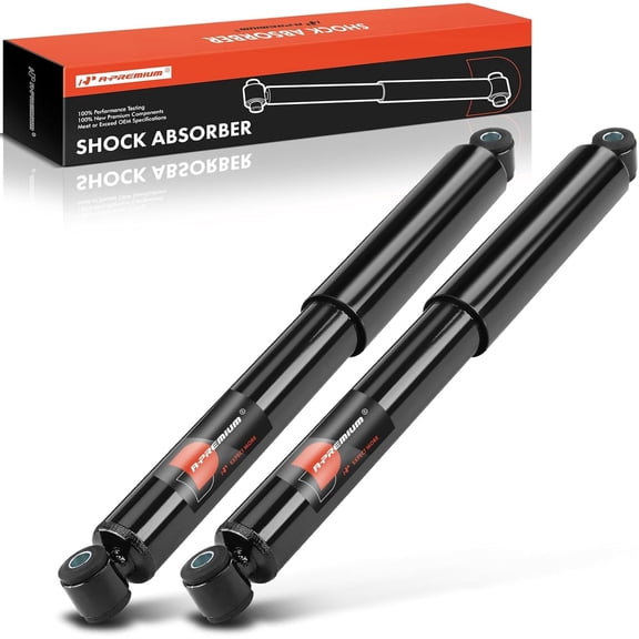 A-Premium Rear Pair (2) Shock Absorber Compatible with Ford F-250 & Dodge Ram 50 & Nissan Frontier & Chevrolet Suburban & Jeep Gladiator & Toyota Land Cruiser & GMC 100 & Chrysler Royal & Buick Super