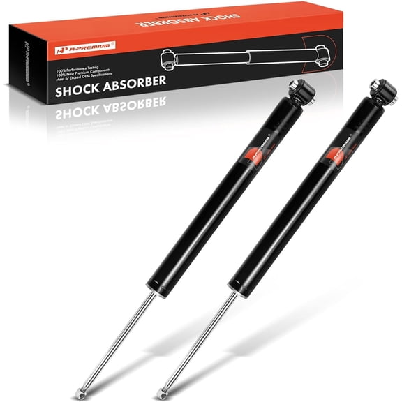 A-Premium Rear Pair (2) Shock Absorber Compatible with Mercedes-Benz C300 2015-2021, C400 2015, E300 2017-2019, E350/E450 2020-2021, E400 2018, CLA45 AMG 2014-2015, Driver and Passenger Side