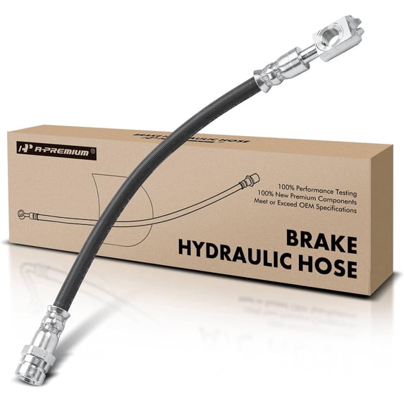 A-Premium Rear Passenger Brake Hydraulic Hose Compatible with Audi and Volkswagen Models - A3, A3 Quattro, Beetle, Eos, Golf, GTI, For Jetta, Passat - Replace# 5C0611776