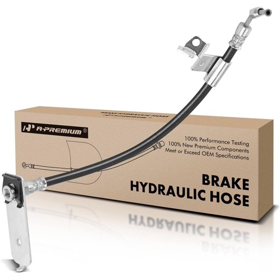 A-Premium Rear Passenger Brake Hydraulic Hose Compatible with Dodge, Chrysler and Plymouth Models - Stratus 1995-2000, Sebring 1996-2000, Cirrus 1995-1997 2000, Breeze 1996-2000 - Replace# 4616064