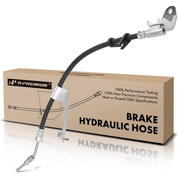 A-Premium Rear Passenger Brake Hydraulic Hose Compatible with Dodge and Plymouth Models - Neon, 1995 1996 1997 1998 1999, Rear Drum Brakes - Replace# 5273670
