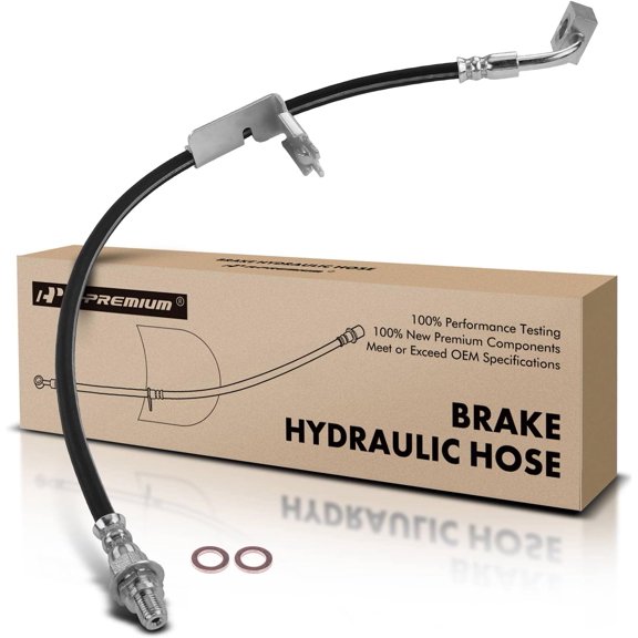 A-Premium Rear Passenger Brake Hydraulic Hose Compatible with Select Dodge and Chrysler Models - Cirrus 1998-2000, Stratus 1998-1999, with Rear Disc Brakes - Replace# 4764180