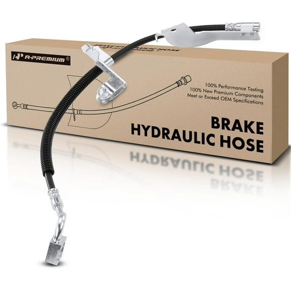 A-Premium Rear Passenger Brake Hydraulic Hose Compatible with Select Ford Models - For Mustang GT Bullitt 2001, Mach 1 2003-2004, SVT Cobra 1999 2001 2003-2004, SVT Cobra R, SVT Cobra 10th Anniversary