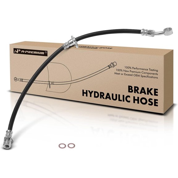 A-Premium Rear Passenger Brake Hydraulic Hose Compatible with Select Honda Models - Element 2003 2004 2005 2006 2007 2008 2009 2010 2011 - Replace# 01466SCVA00