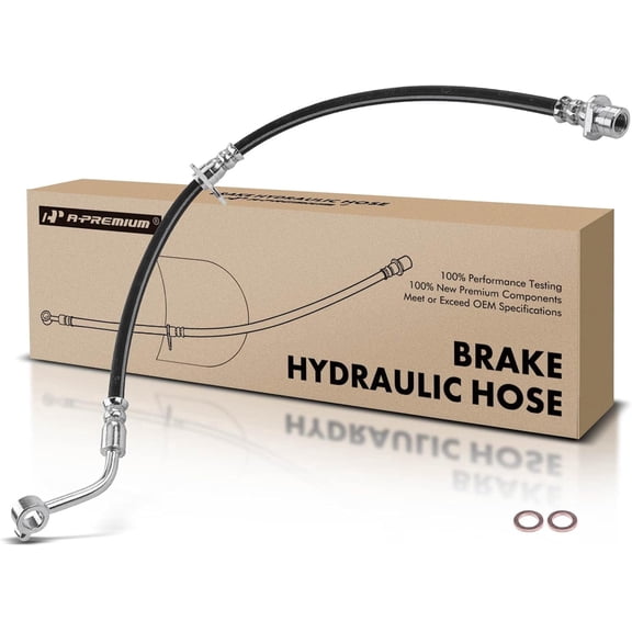 A-Premium Rear Passenger Brake Hydraulic Hose Compatible with Select Honda Models - HR-V 2016 2017 2018 2019 2020 2021, 1.8L, AWD - Replace# 01466T7XA00