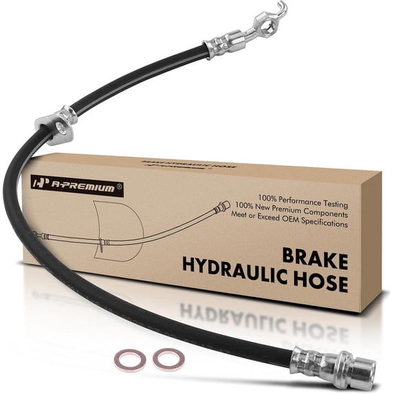 A-Premium Rear Passenger Brake Hydraulic Hose Compatible with Lexus Models - RX300 1999 2000 2001 2002 2003 3.0L - Replace# 9094702A05