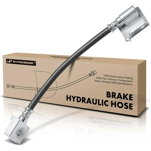 A-Premium Rear Passenger Brake Hydraulic Hose Compatible with Select Ford Models - F-450 Super Duty 2015, with Dual Rear Wheel - Replace# FC3Z2282B