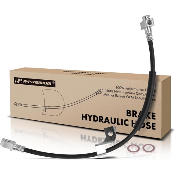 A-Premium Rear Passenger Brake Hydraulic Hose Compatible with Select Ford Models - For Mustang 2015 2016 2017 2018 2019 2020 2021 -Replace# FR3Z2282C