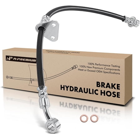 A-Premium Rear Passenger Brake Hydraulic Hose Compatible with Select Honda Models - S2000 2006 2007 2008 2009 2.2L - Replace# 01466S2A010