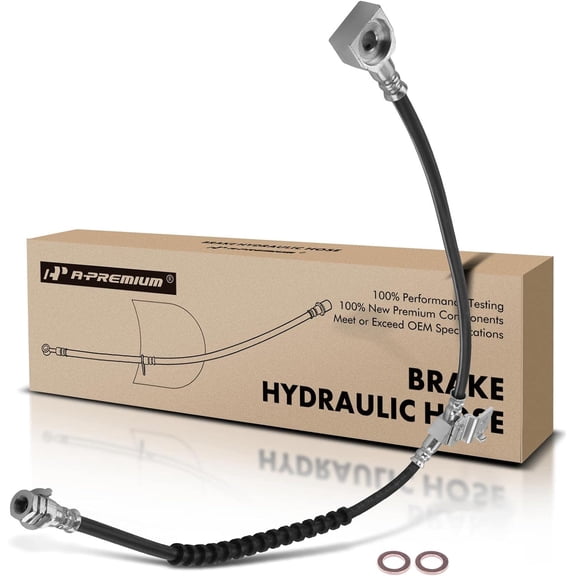 A-Premium Rear Passenger Outer Brake Hydraulic Hose Compatible with Select Ford Models - Ranger EV 1998-2002, Ranger Postal 2002 - Replace# XL5Z2282AA