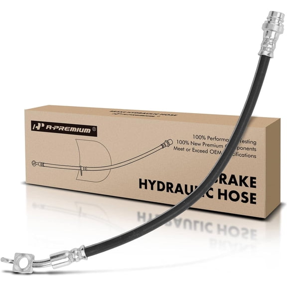 A-Premium Rear Passenger Outer Brake Hydraulic Hose Compatible with Volvo Models - S60, S60 Cross Country, S80, V60, V60 Cross Country, V70, XC60, XC70 - Replace# 32246097
