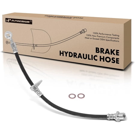A-Premium Rear Passenger Side Brake Hydraulic Hose Compatible with Select Honda Models - S2000 2000 2001 2002 2003 2004 2005 - Replace# 01466S2A000