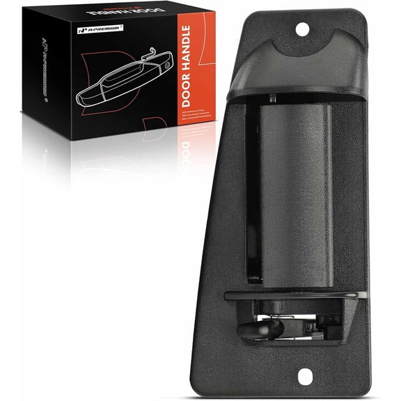 A-Premium Rear Passenger Side Exterior Door Handle Compatible with Chevy Silverado 1500 1999-2006, Silverado 2500 3500 & GMC Sierra 1500 2500 3500 - for Extended Cab Pickup - Textured Black, 15758171