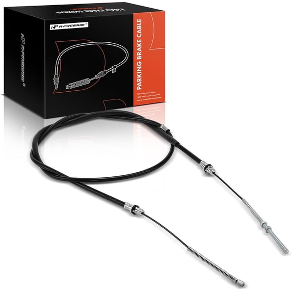 A-Premium Rear Passenger Side Parking Brake Cable Assembly Compatible with Chevrolet, GMC Models: C2500 1989-2000, C3500 1988-1991, K2500 1989-2000, K3500 1988-1991 - Replace# 15023384