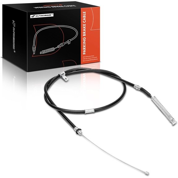 A-Premium Rear Passenger Side Parking Brake Cable Assembly Compatible with Chevrolet & GMC Models: Silverado 3500, Sierra 3500, 2001 2002 2003 2004 2005 - Replace# 15017172