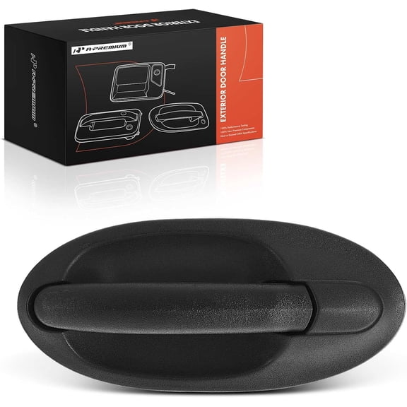 A-Premium Rear Right Passenger Side Exterior Door Handle Compatible with Ford Freestar 2004-2007, Windstar 1999-2003, Without Keyless Entry, Textured Black, Replace# 4F2Z1726604AAA