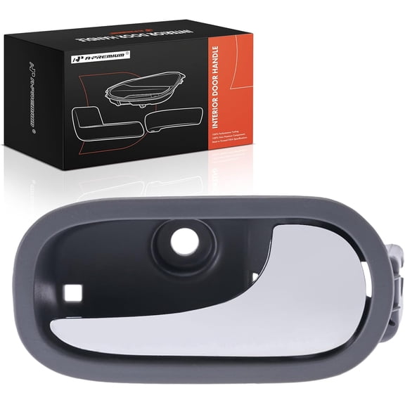 A-Premium Rear Right Passenger Side Interior Door Handle Compatible with Chevrolet Malibu 2008 2009 2010 2011 2012, Gray Titanium Housing with Chrome Lever, Replace# 20858153, 25802863