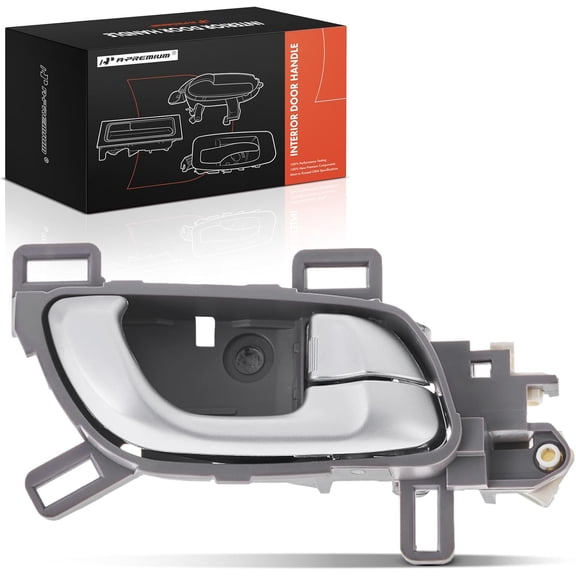 A-Premium Rear Right Passenger Side Interior Door Handle Compatible with Honda Civic 2012 2013 2014 2015 Sedan, Silver and Gray, Replace# 72620-TR0-A11ZB