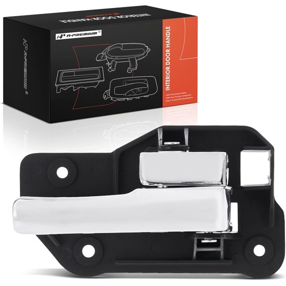 A-Premium Rear Right Passenger Side Interior Door Handle Compatible with Lincoln LS 2000 2001 2002, Chrome, Replace# XW4Z5421818BA