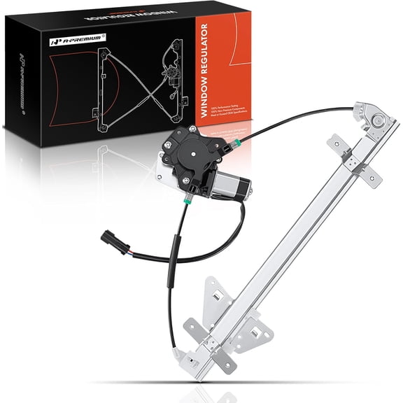 A-Premium Rear Right Power Window Regulator with Motor Compatible with Dodge Dakota 2000-2004 Durango 1998-2003 Replaces #55256494AB 55256494AC