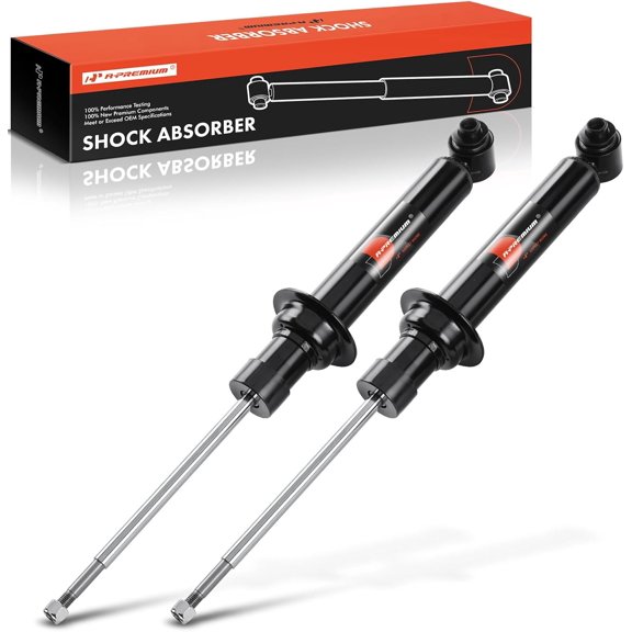 A-Premium Rear Shock Absorber Compatible with BMW 525i 530i 2004-2007, 528i 535i 2008-2010, 545i 2004-2005, 550i 2006-2010, Driver and Passenger Side