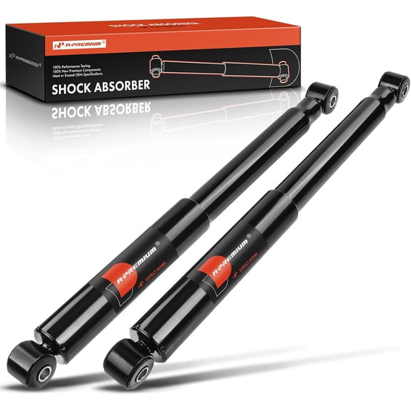 A-Premium Rear Shock Absorber Struts Compatible with Chevrolet Silverado 1500 1999-2007 & Dodge Ram 1500 1994-2002 & GMC Sierra 1500 1999-2007 - [RWD, Exc. Electronic Suspension]