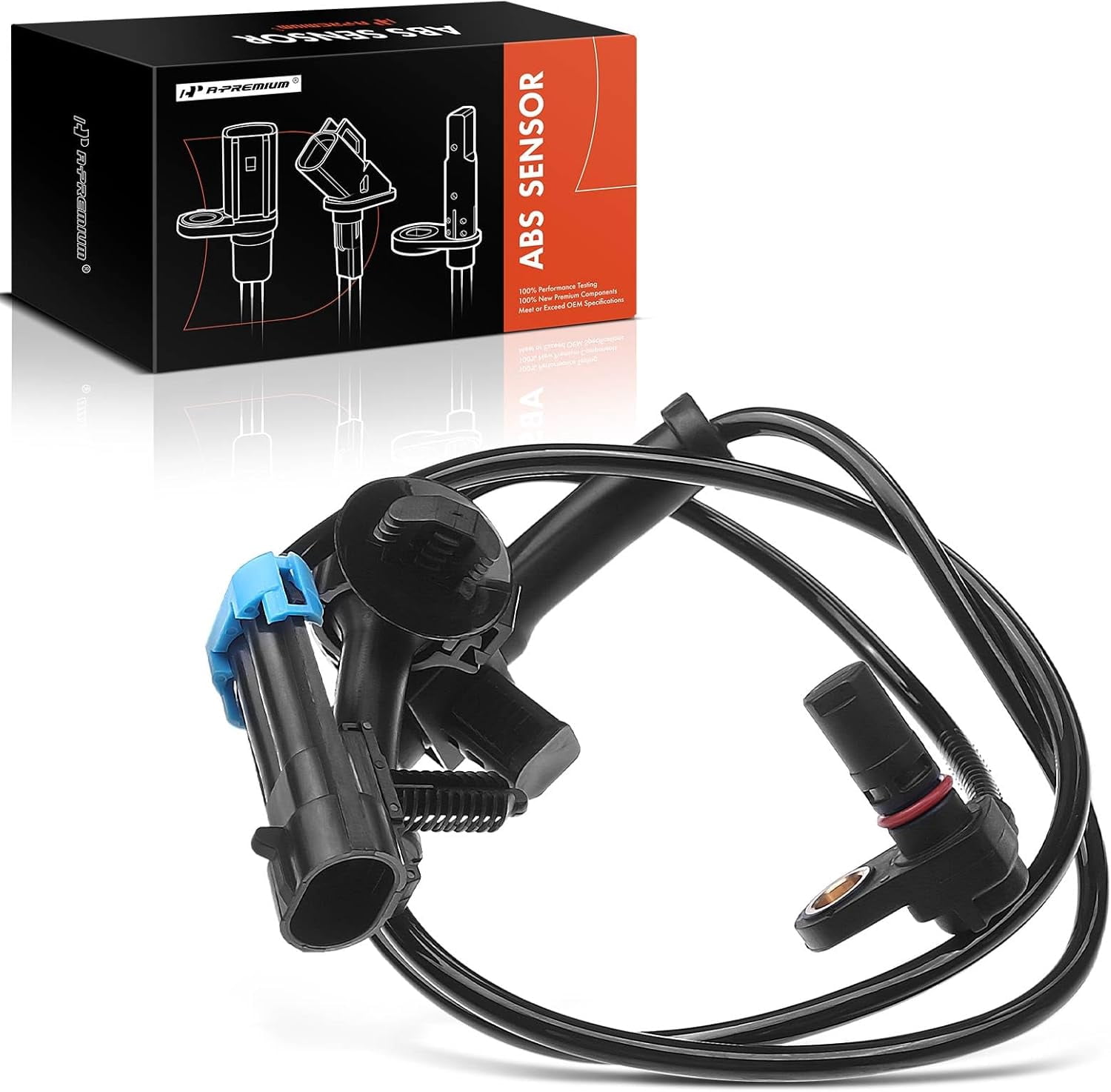 A-Premium Rear Side ABS Wheel Speed Sensor Compatible with Cadillac ...