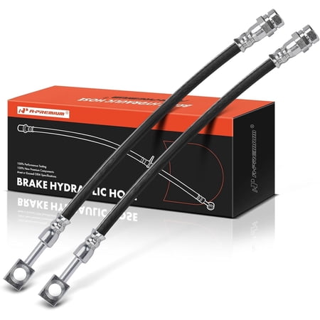 A-Premium Rear Side Brake Hydraulic Hose Compatible with Select Audi Models - A4/A4 Quattro 2016-2019, A4 Allroad 2018, A5 Quattro, A5 Sportback, RS5, RS5 Sportback, S4, S5, S5 Sportback - Pack of 2