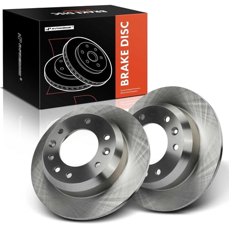 A-Premium 11.89 inch (302mm) Rear Solid Disc Brake Rotors Compatible with Select Hyundai and Kia Models - Entourage 2007-2010, Sedona 2006-2012 2014, 2-PC Set