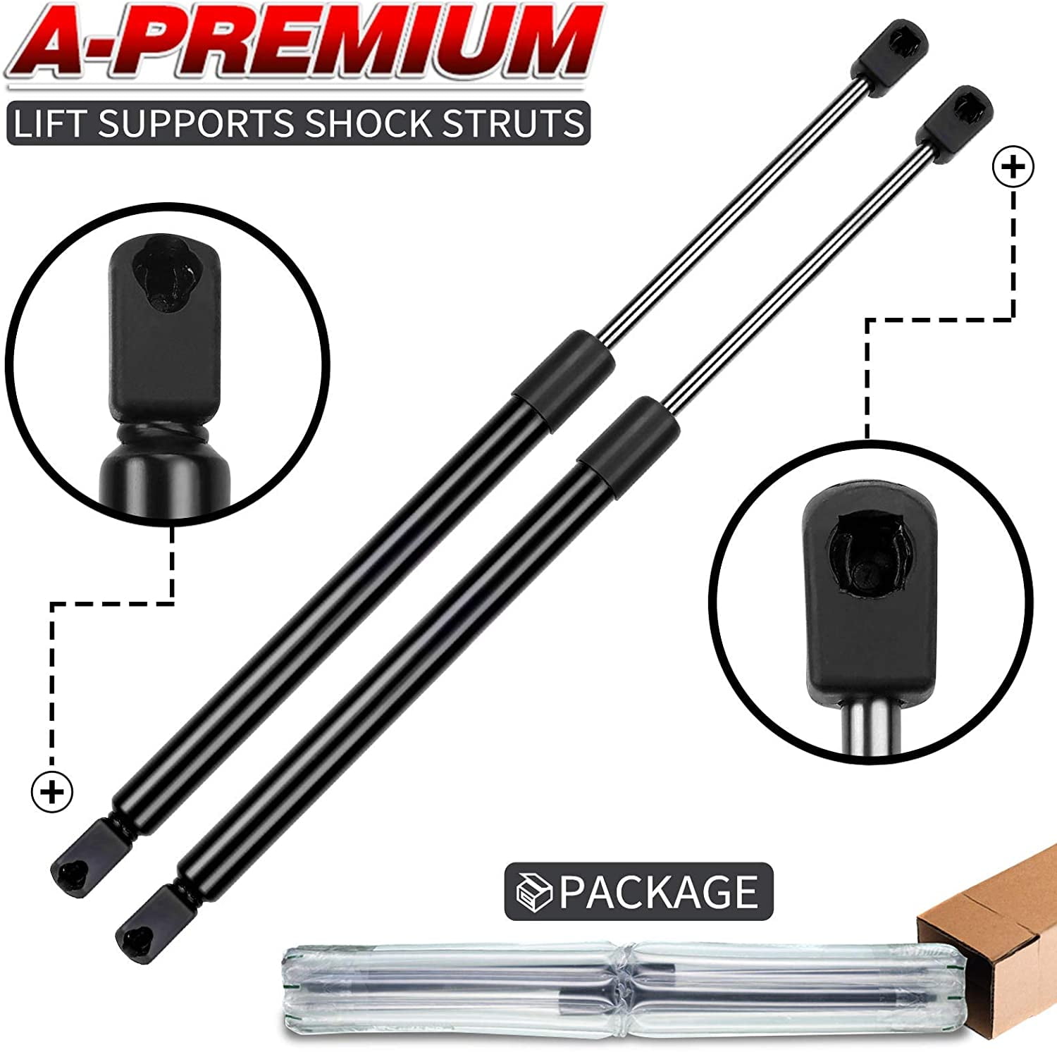 Pair Of Rear Trunk Liftgate Support Struts For Lincoln MKX 2007-2015 - Set Of 2 Shocks 11 thumbnail image
