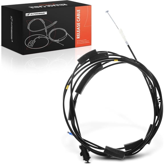 A-Premium Rear Trunk Lid Release Cable Without Handle Compatible with Honda Civic 2001 2002 2003 2004 2005, 177.2 Inch Trunk Cable, Replace# 74880S5PA01, 74880S5P305