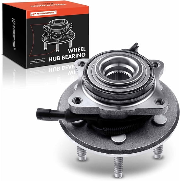 A-Premium Rear Wheel Bearing and Hub Assembly with ABS & 6-Lug Compatible with Ford Expedition 2007-2010 & Lincoln Navigator 2007-2010 & Ram ProMaster 1500/2500/3500 2014-2023