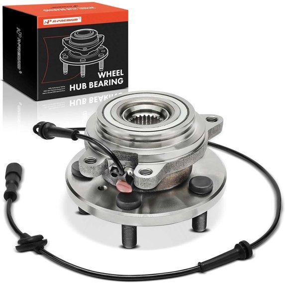 A-Premium Rear Wheel Bearing and Hub Assembly with ABS & 5-Lug Compatible with Land Rover Discovery 2003-2004, Discovery 1999-2002, 4WD Only