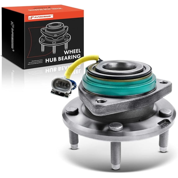 A-Premium Rear Wheel Bearings and Hub Assembly Compatible with Chevrolet Corvette 2009-2013 & Cadillac XLR 2009, with 30 Splines, w/ABS 5-Lug, Replace # 512441